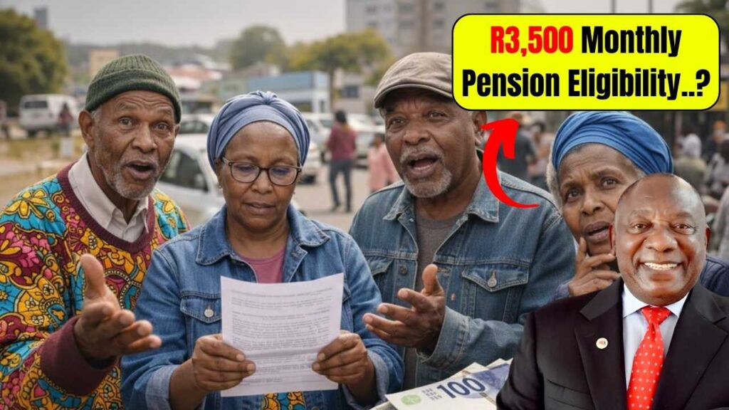 Pension Update from 20 January: R3,500 Monthly Grant Eligibility Rules Under Review