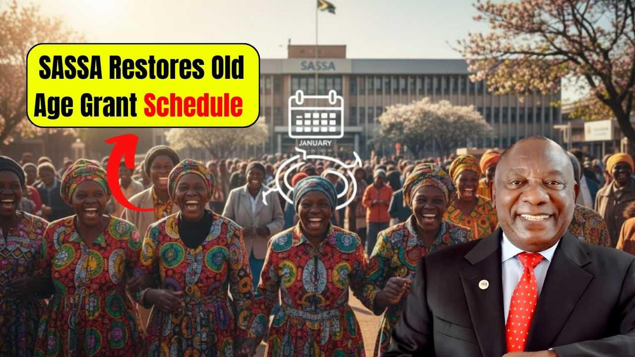 SASSA Old Age Grant Returns to Normal Schedule in January 2026 - Relief for Pensioners